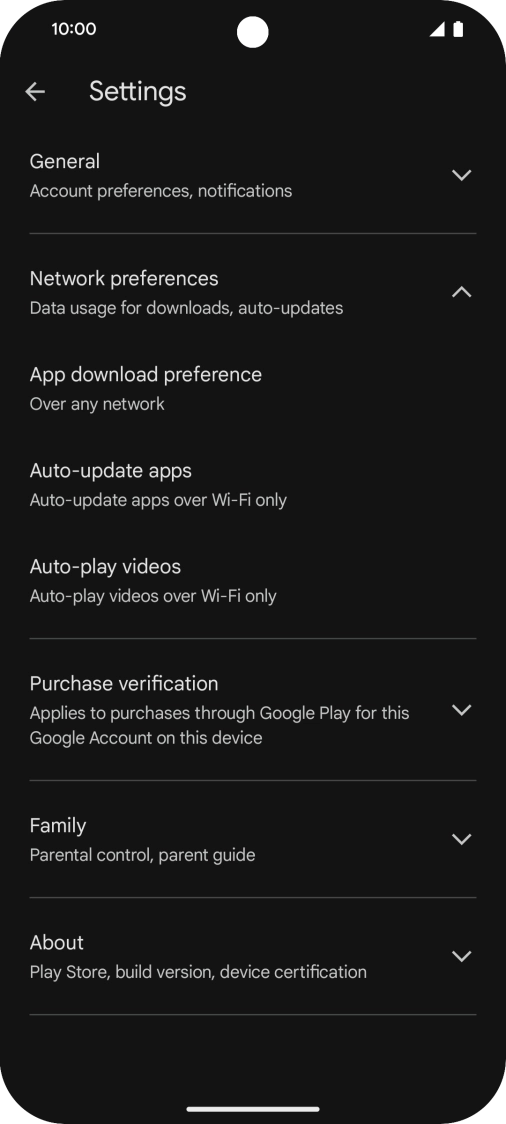 Press Auto-update apps. Press Auto-update apps.