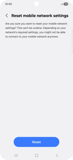 Press Reset. Press Reset.