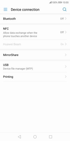 Press Bluetooth. Press Bluetooth.