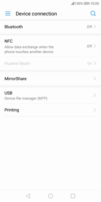 Press Bluetooth. Press Bluetooth.