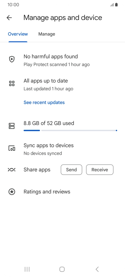 Press Manage. Press Manage.