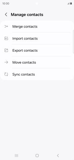 Press Import contacts. Press Import contacts.