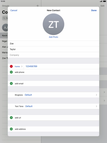 Press Done. Press Done.