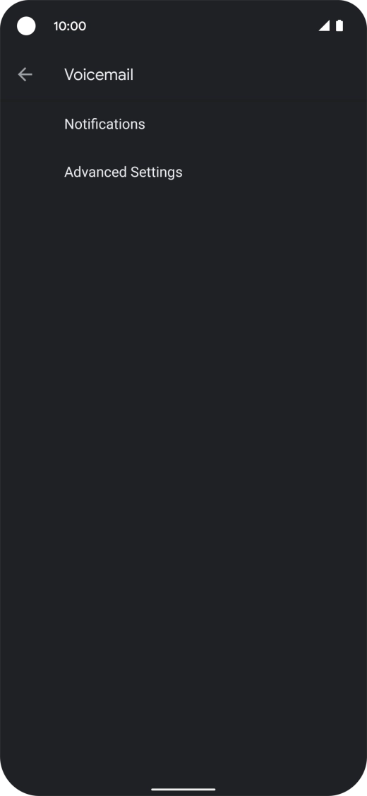Press Advanced Settings. Press Advanced Settings.