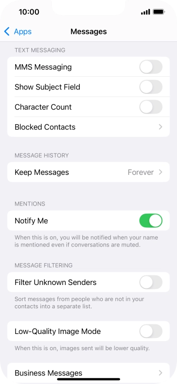 Press the indicator next to Press the indicator next to