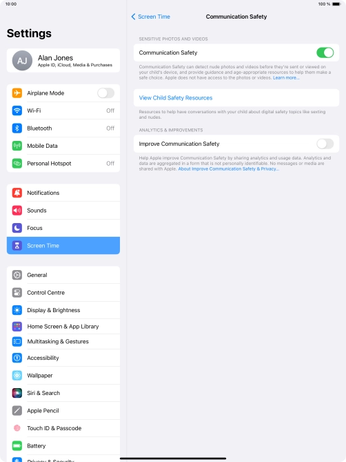 Press the indicator next to Press the indicator next to