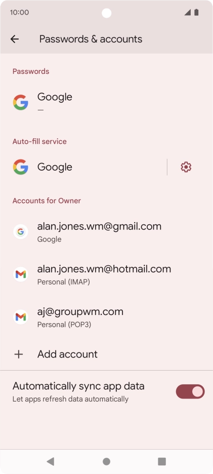 Press the indicator next to Press the indicator next to