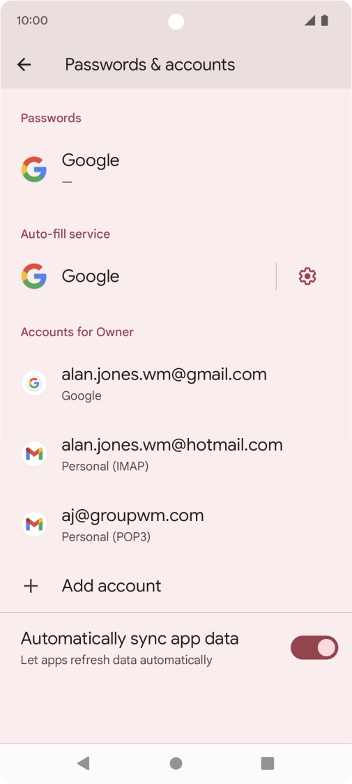 Press the indicator next to Press the indicator next to