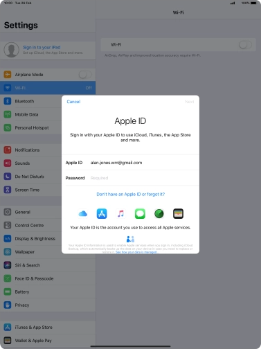 Press the field next to Press the field next to