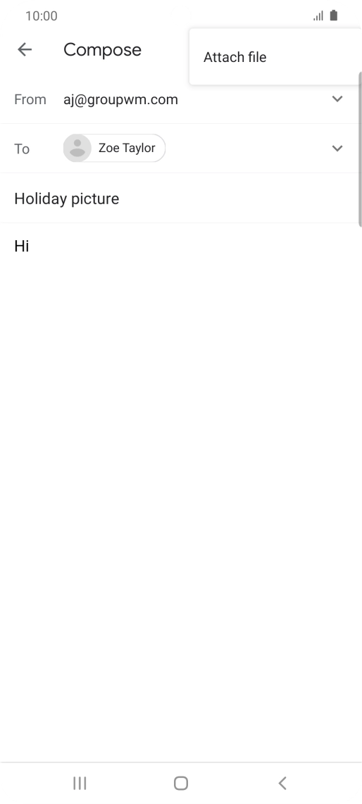 Press Attach file and go to the required folder. Press Attach file and go to the required folder.