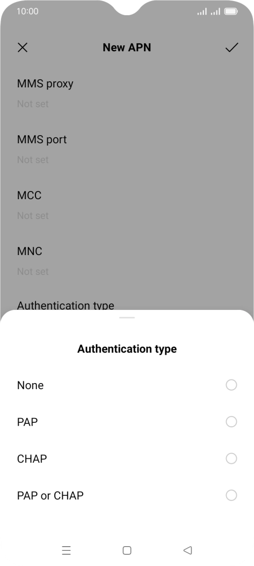 Press PAP. Press PAP.