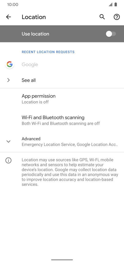 Press the indicator next to Press the indicator next to