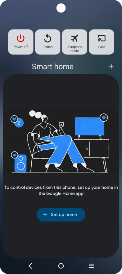 Press Power off. Press Power off.