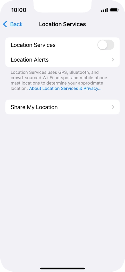 Press the indicator next to Press the indicator next to