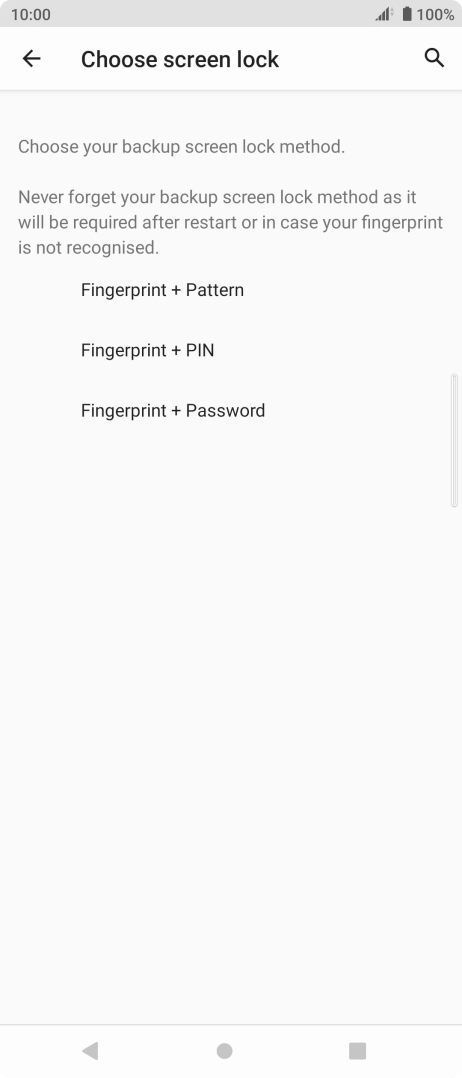Press the required phone lock code and follow the instructions on the screen to create an additional phone lock code. Press the required phone lock code and follow the instructions on the screen to create an additional phone lock code.