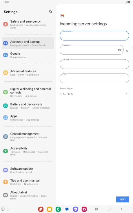 Press the field below Press the field below