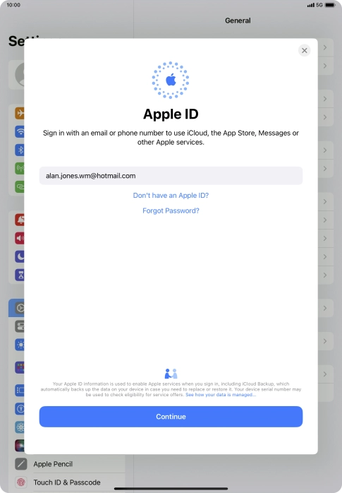 Press Continue. Press Continue.