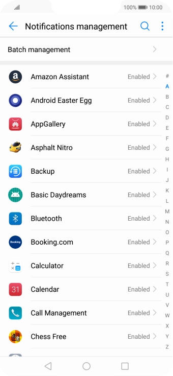 Press the required app. Press the required app.