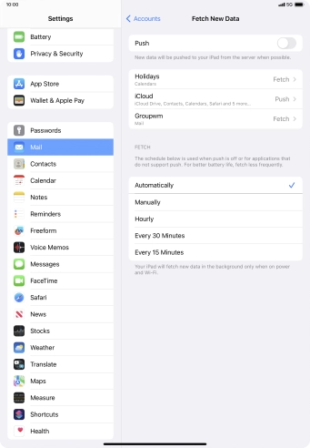 If you turn off the function, press the required setting. If you turn off the function, press the required setting.