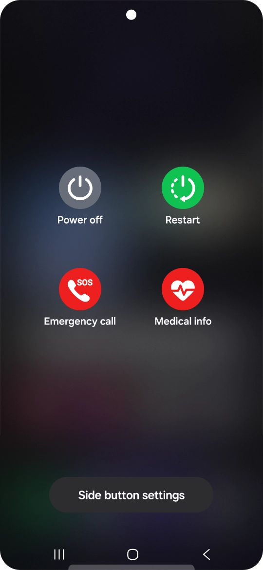 Press Power off. Press Power off.