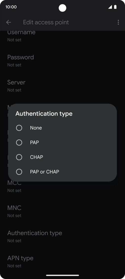 Press PAP. Press PAP.