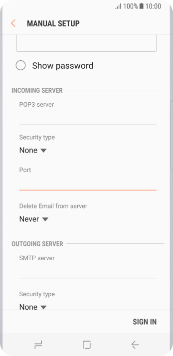 Press the drop down list below Press the drop down list below
