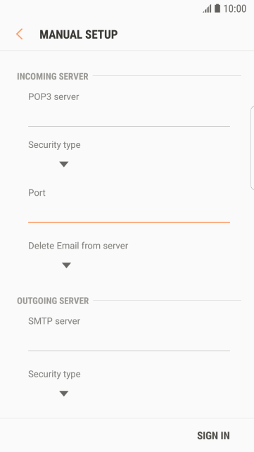 Press the drop down list below Press the drop down list below