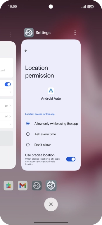 To end one running application, slide your finger upwards on the required application. To end one running application, slide your finger upwards on the required application.