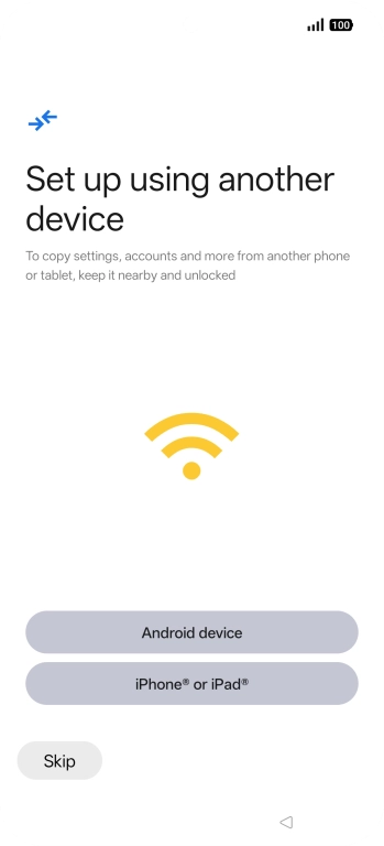 Press Skip. Press Skip.