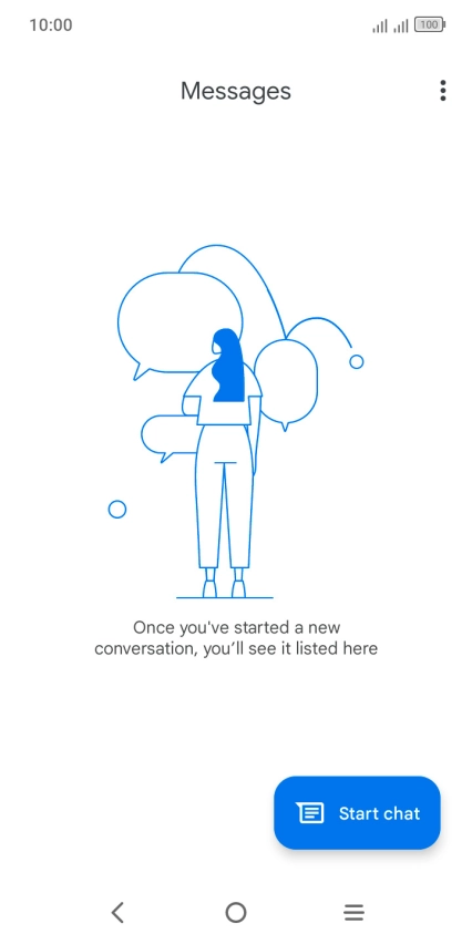 Press Start chat. Press Start chat.