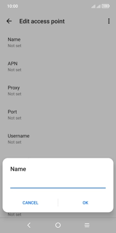 Key in EE MMS and press OK. Key in EE MMS and press OK.