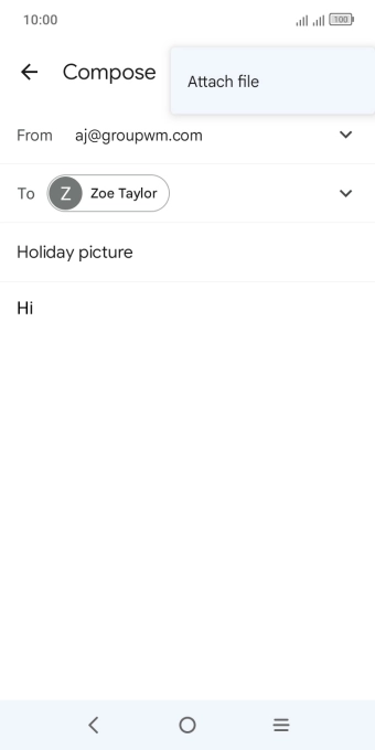 Press Attach file and go to the required folder. Press Attach file and go to the required folder.