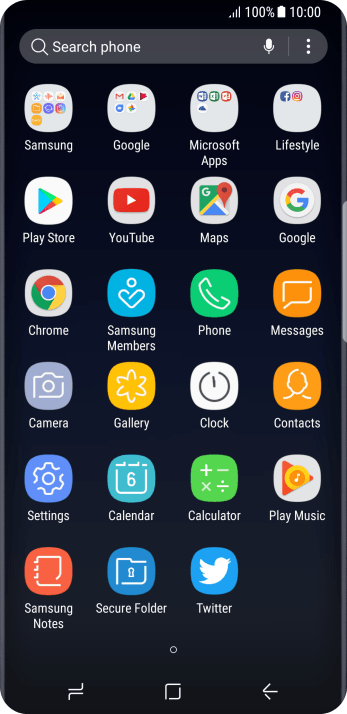 Press Samsung. Press Samsung.