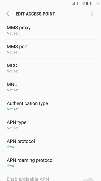 Press MMS proxy. Press MMS proxy.
