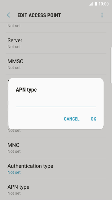 Key in mms and press OK. Key in mms and press OK.