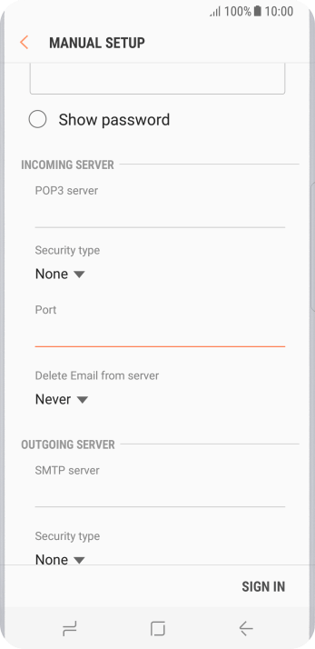 Press the drop down list below Press the drop down list below
