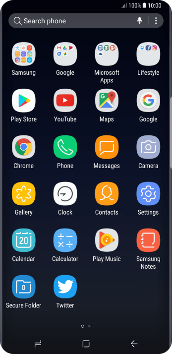Press Samsung. Press Samsung.