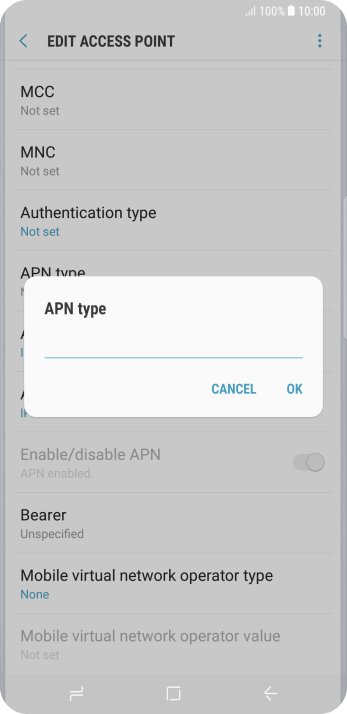 Key in mms and press OK. Key in mms and press OK.