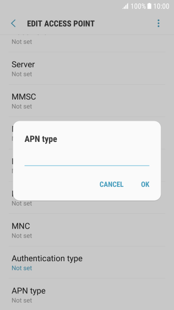 Key in mms and press OK. Key in mms and press OK.