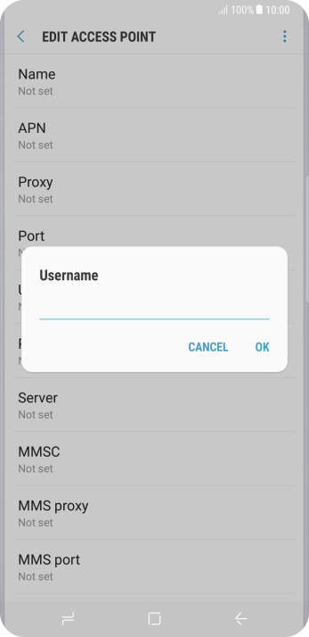 Key in eesecure and press OK. Key in eesecure and press OK.