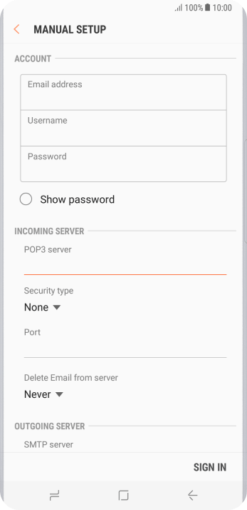 Press the drop down list below Press the drop down list below