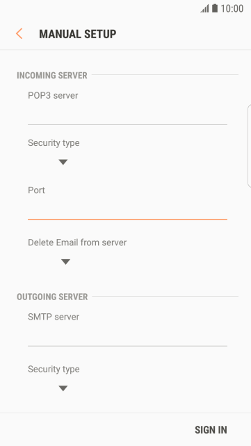 Press the drop down list below Press the drop down list below