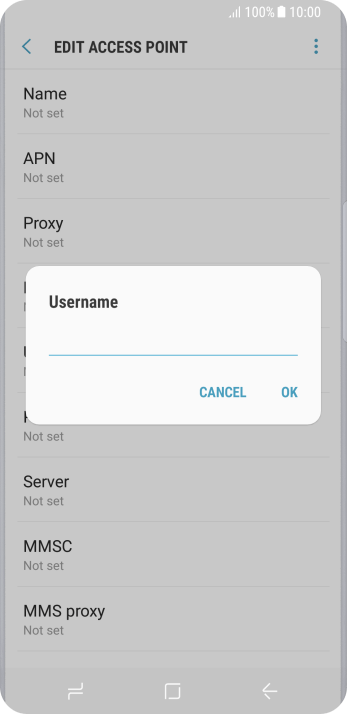 Key in eesecure and press OK. Key in eesecure and press OK.