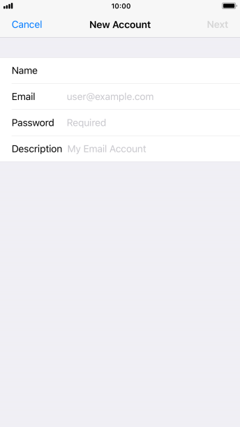 Press Email and key in your email address. Press Email and key in your email address.