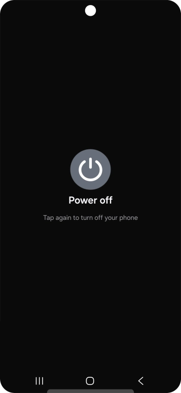 Press Power off. Press Power off.
