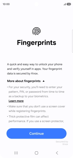 Press Continue. Press Continue.