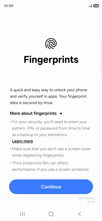 Press Continue. Press Continue.