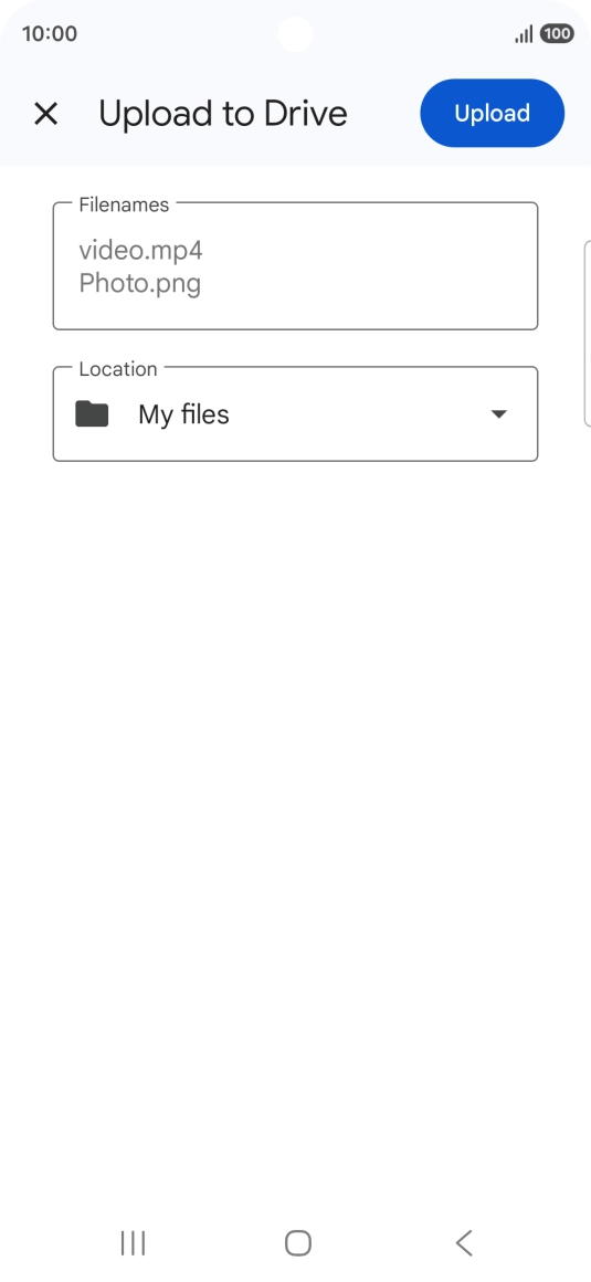 Press Upload. Press Upload.