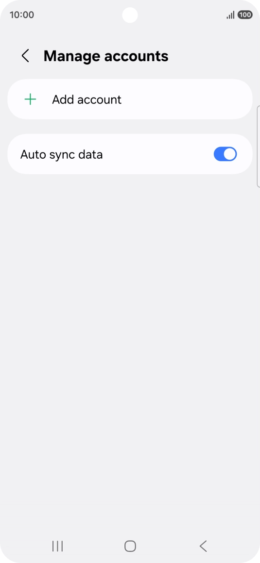 Press Add account. Press Add account.