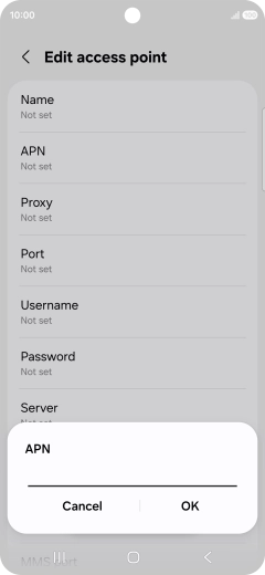 Key in everywhere and press OK. Key in everywhere and press OK.